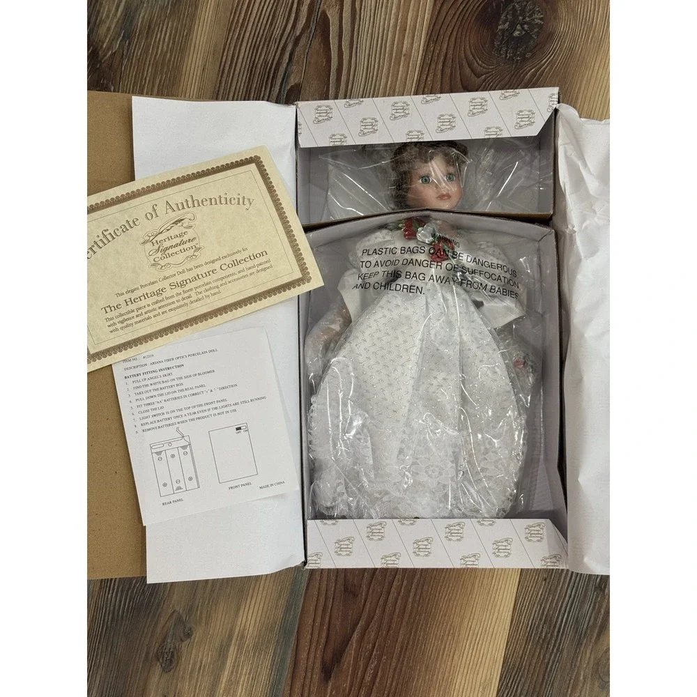 Heritage Signature Collection Ariana Fiber Optics Porcelain Doll New